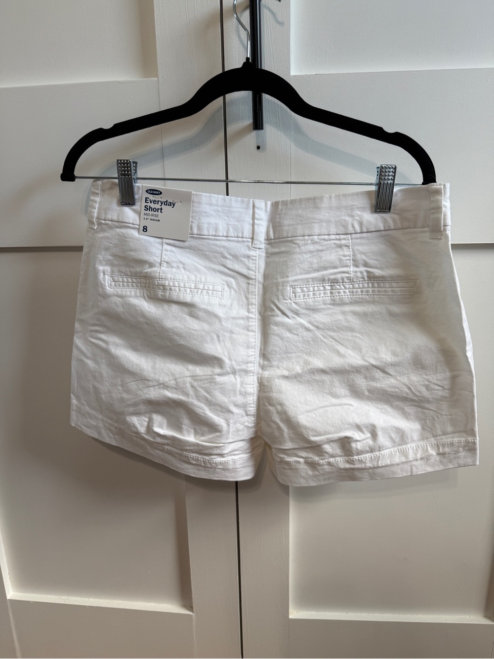 Old Navy White Cotton Blend Women's Jean Shorts - Picture 2 of 7